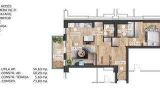 2 camere | etaj 9 | Barbu Văcărescu | parcare | METROU - Poză 9