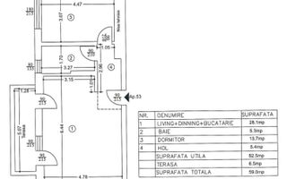 Apartament 2 camere decomandat, bloc nou 2023, Vest VAMT, 0% comision - Schiță 16