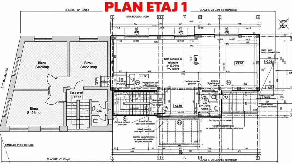 INCHIRIERE - Clădire de birouri mobilată și utilata 544 mp + 300 mp depozite, 5 parcări – Mărăști, zonă semicentrală - Poză 4