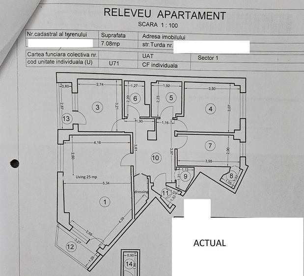 4 CAMERE | TURDA | BLOC ANVELOPAT - Schiță 24