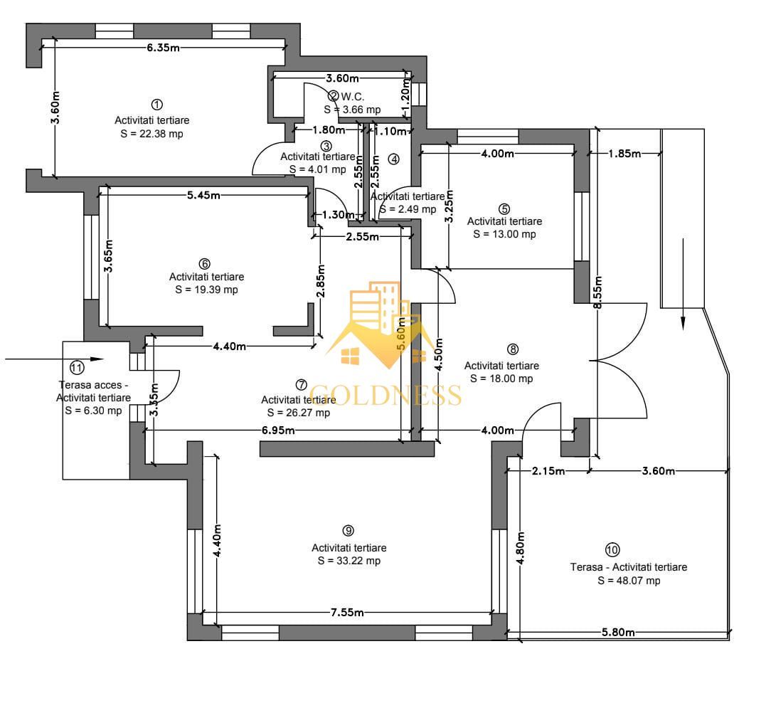 Casa cu teren 2000 m si front 35 ml in Buna Ziua, zona Grand Hotel It. - Poză 3