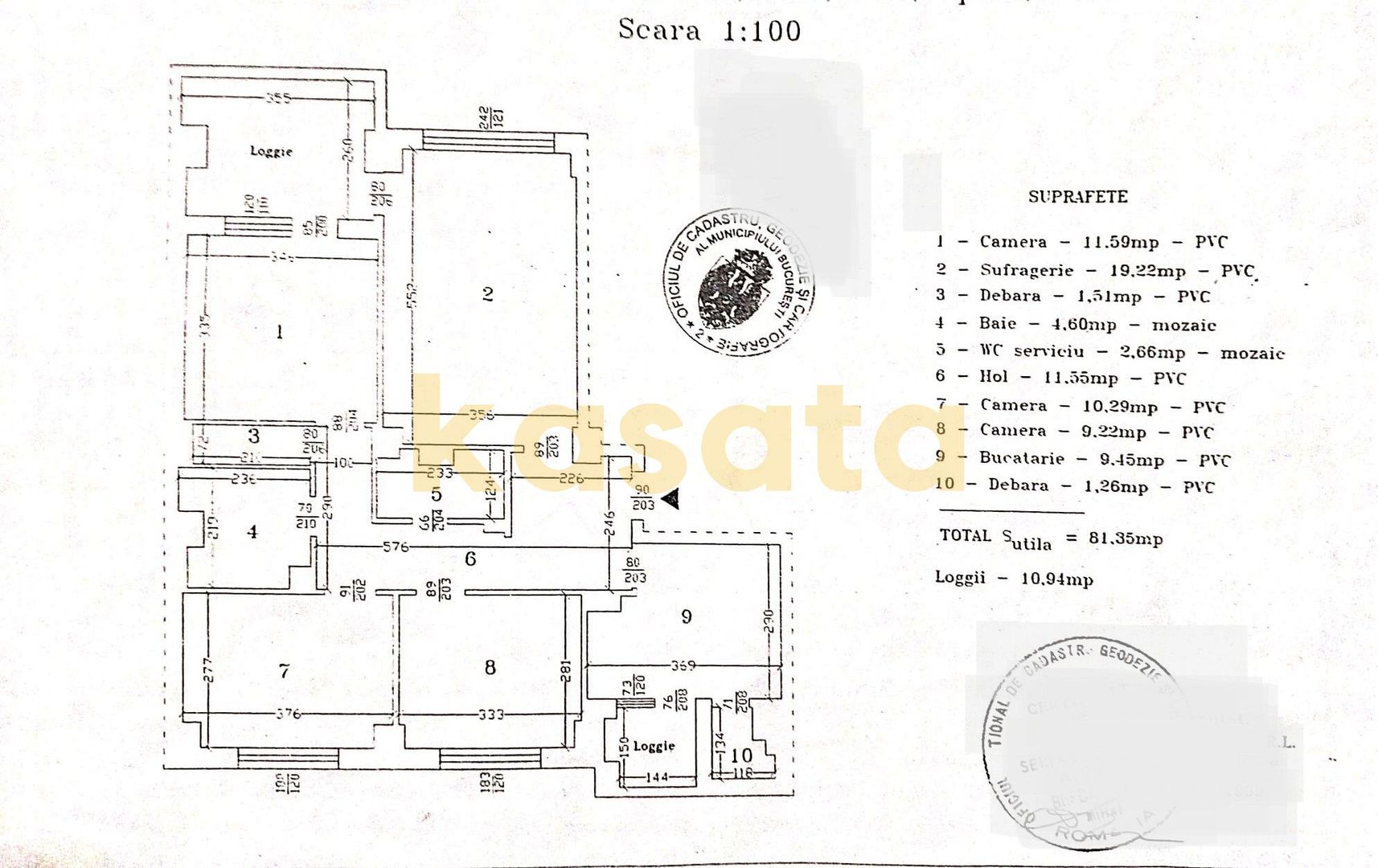 OPORTUNITATE | APARTAMENT 4 CAMERE | OBOR | DECOMANDAT | BLOC 1981 - Poză 4
