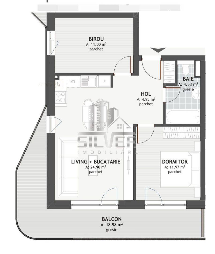 Apartament cu 3 camere+terasa de 19 mp/finisaje incluse! - Poză 2