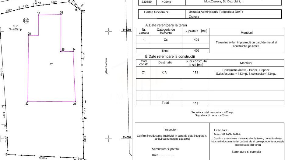 Spațiu comercial de închiriat în Rovine – 94 mp + teren ~300 mp - Schiță 9