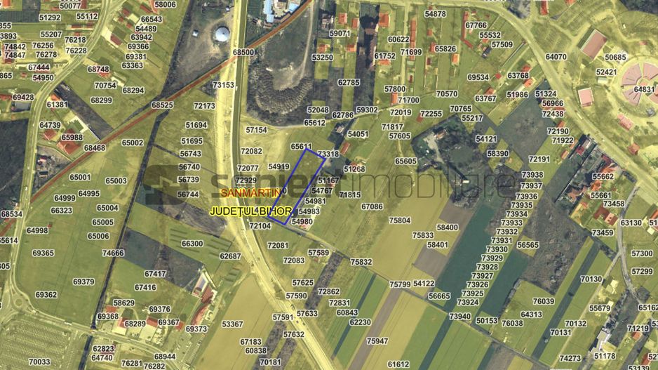 De vânzare teren intravilan, 4,152 mp, Sânmartin - Poză 1