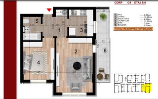 2cam.dec. la aprox. 15min metrou Leonida sau Berceni - Poză 3