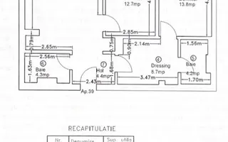 3 camere MTM Pipera Lake | Loc de parcare inclus in pret - Schiță 13
