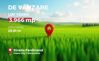 Teren intravilan, com.1 Decembrie, Ilfov, suprafata 3966 mp,Green City - Poză 1