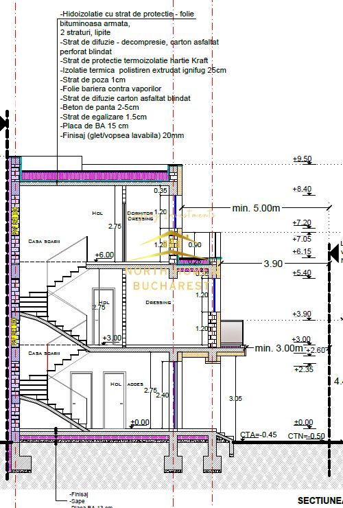 Vând vila în duplex 4 camere, 3 dormitoare, 4 bai, 2 locuri parcare - Poză 21