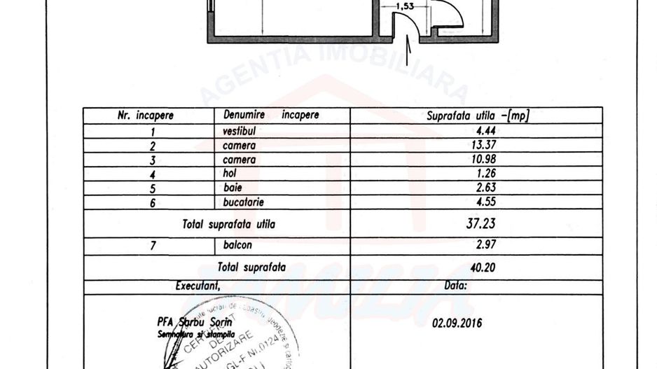43ooo euro NEGOCIABIL!!! apartament, 2 camere decomandate,  Micro20 - Poză 3