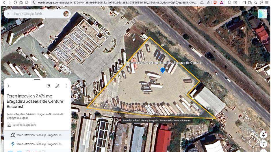 Teren intravilan 7.476 mp Bragadiru Deschidere 80 ml Soseaua de Centura - Poză 1