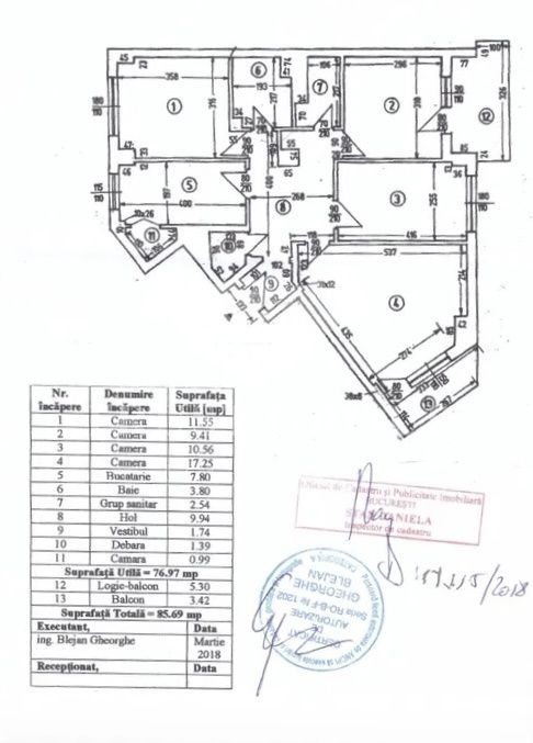 Apartament 4 camere Turda - Imobil 1982 - Poză 1