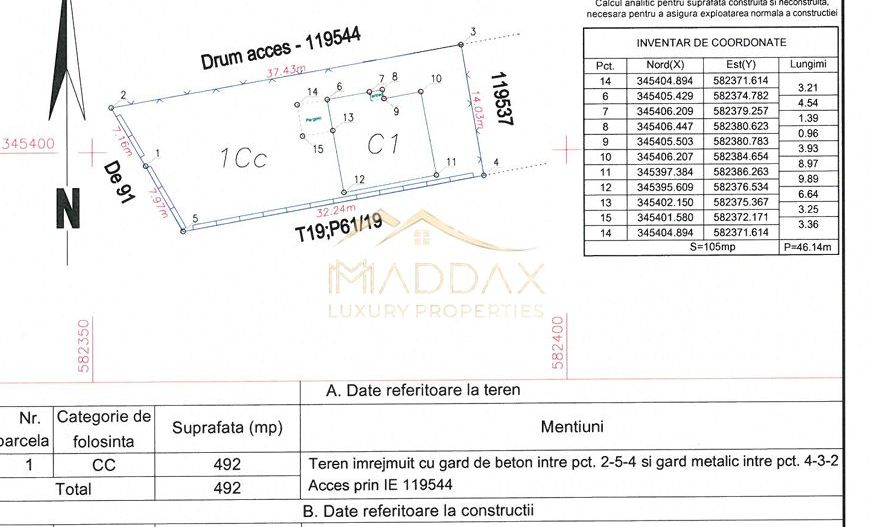 Vila *Individuala energetic* / *500mp teren* / 2 Locuri de Parcare / Corbeanca - Schiță 29