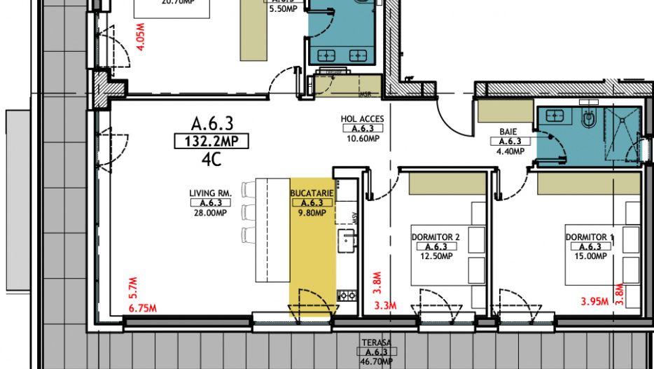 Mamaia Resort - For sale apartment with 4 rooms, 3 bathrooms overlooki - Poză 36