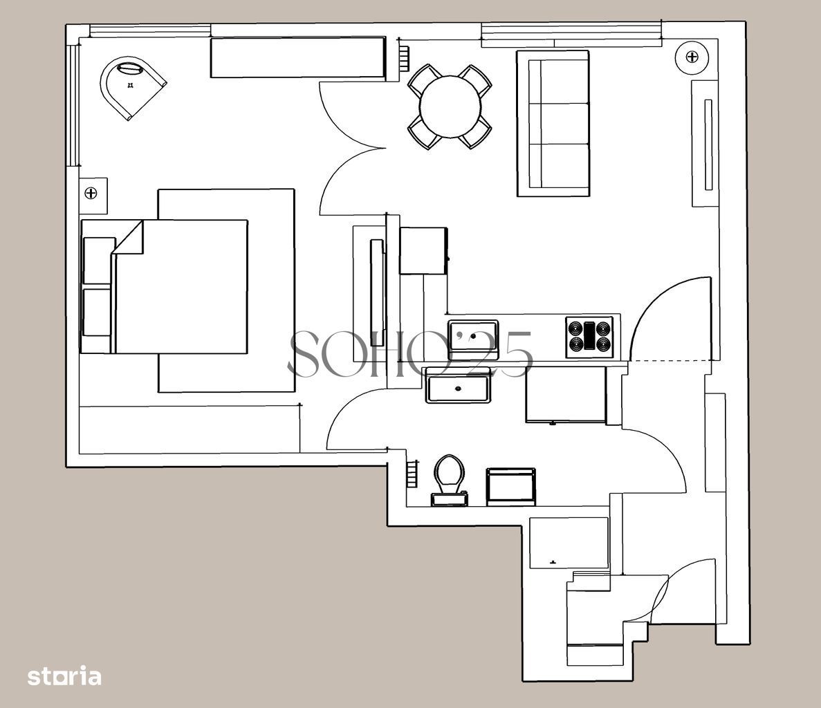 Art Deco Vibes | Apartament 2 camere | Universitate – Calea Victoriei - Poză 5
