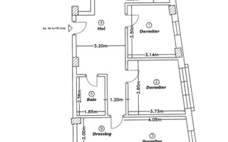 Apartament spatios | 102 mp | 3 dormitoare | parcare | C. Baciului - Poză 13