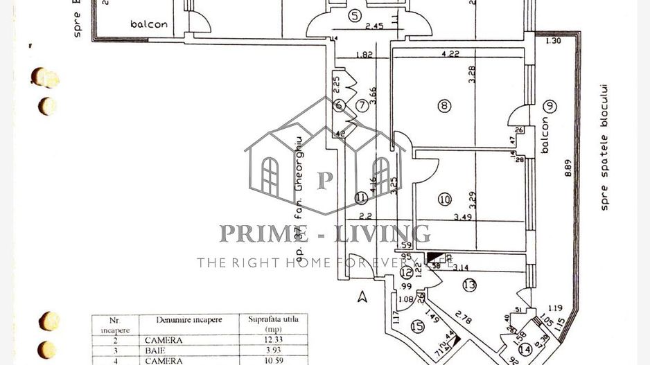 Apartament spatios pentru inchiriere in zona Blvd. Mihalache - Schiță 13