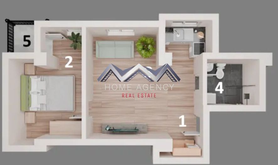 Apartament 2 camere , central Otopeni | Comision 0 | - Schiță 1