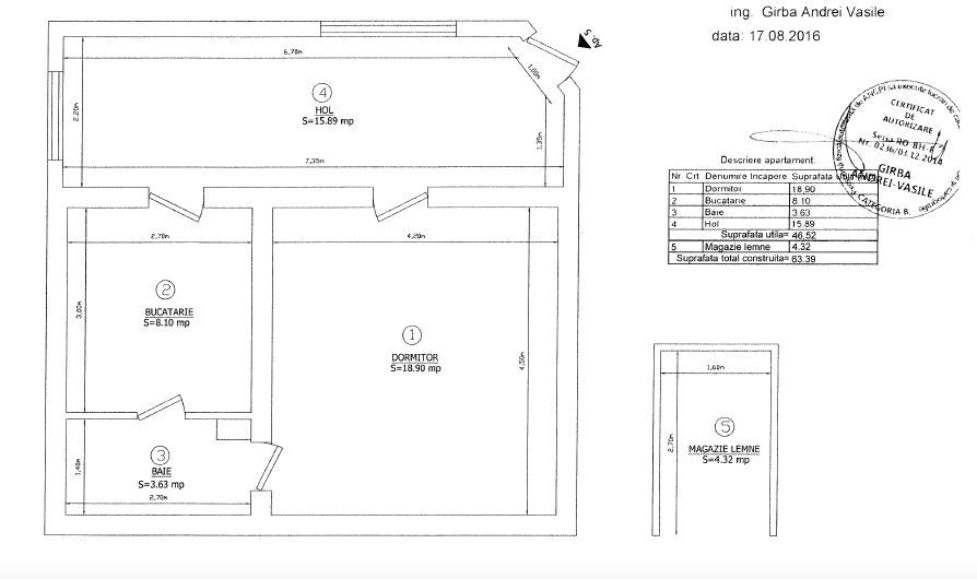 APARTAMENT 2 CAMERE LA CURTE COMUNA - Poză 13