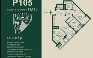 Vânzare, apartament 3 camere, complexul SEVEN Park - Ialoveni - Poză 9