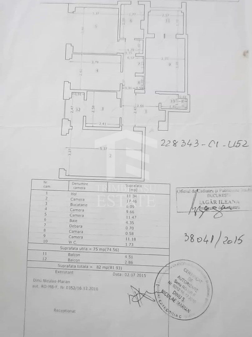 Pantelimon -Vergului -  15 min Metrou Costin Georgian- 4 camere - Schiță 18