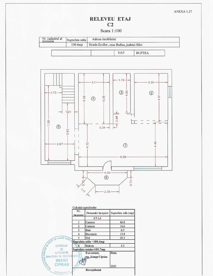 BUFTEA - central, vila D+P+E la pret de apartament - Poză 12