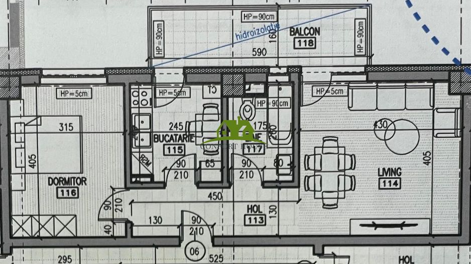 Apartament 2 camere, bloc nou, P+3, Ap.06, Et.1, Bl.7 - CP2462301 - Poză 6