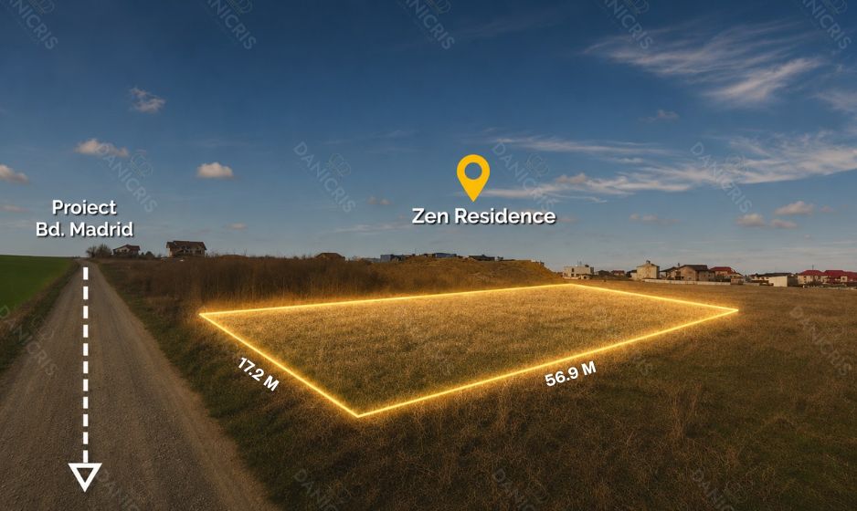 Teren intravilan 1.000 mp |  Zona Carrefour / Bd. Madrid | Comision 0% - Poză 4