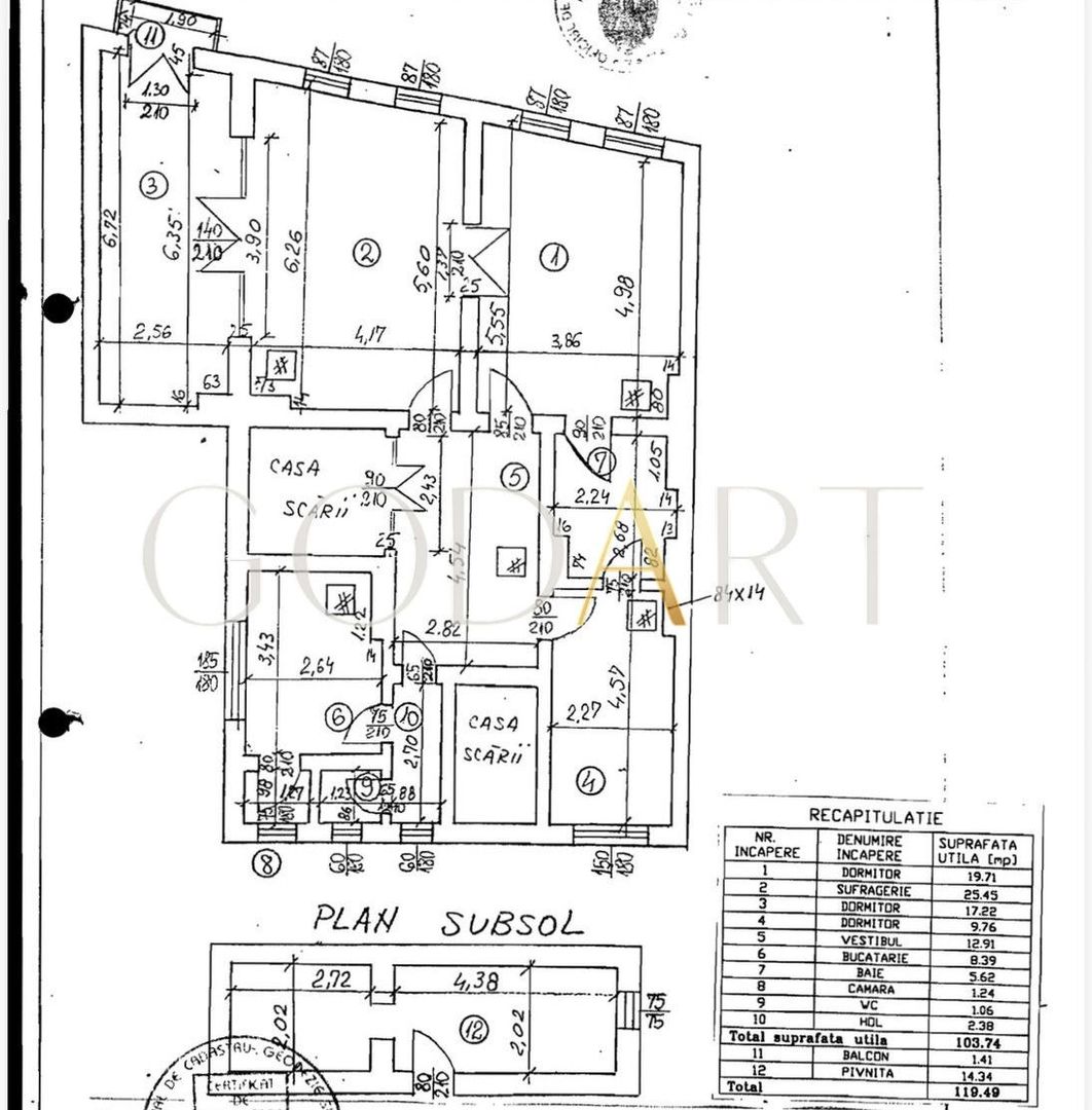 Apartament 4 camere  | Vila interbelică | Renovat | Eminescu - Poză 12