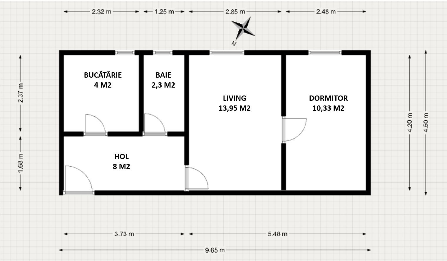 Apartament 2 camere de vanzare, Aleea Rosiorilor Sibiu - Poză 7