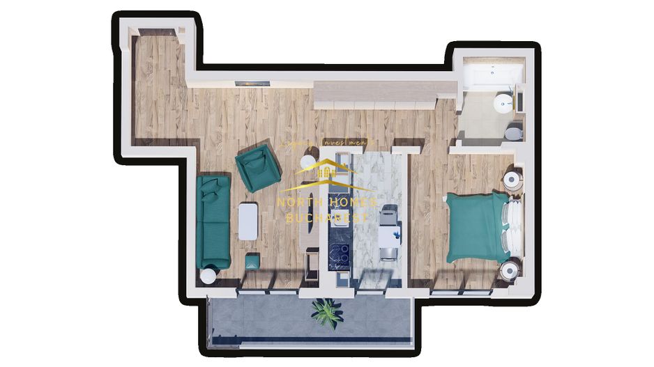 0% COMISION - 2 camere de vanzare, centrala, AC, zona Straulesti - Poză 14