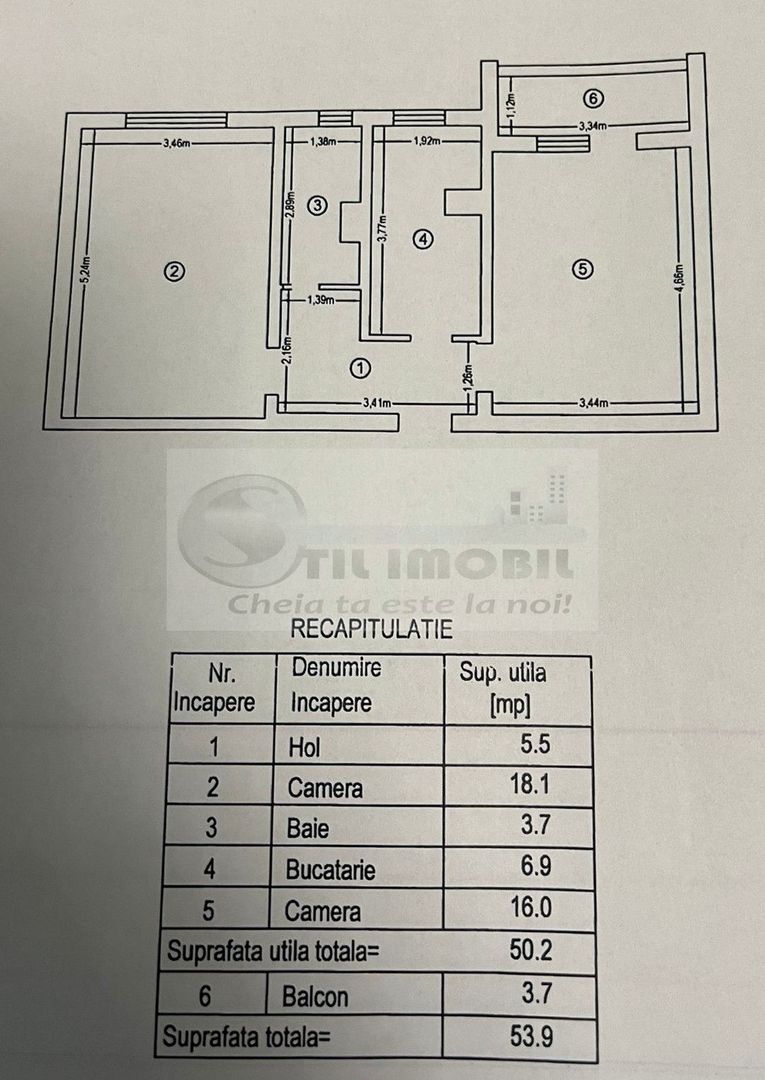 Apartament cu 2 camere Cug - Brd - 105.000 euro ! - Schiță 7