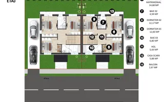 PORUMBESCU RESIDENCE OTOPENI | Vile duplex | 4/5 CAMERE | Comision 0% - Schiță 41