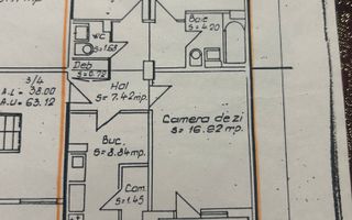 Vanzare apartament 3 camere decomandate, Manastur! - Schiță 18