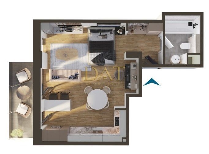 Apartament 1 camera | 39 mp |  Elite Junior - Poză 2