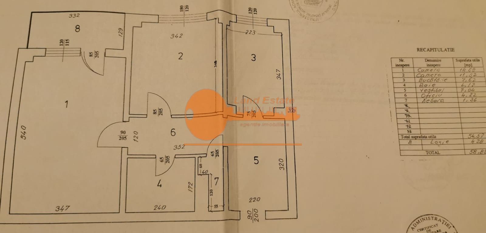 2 camere decomandat | 58,85 mp | lângă Metrou Lujerului - Schiță 17