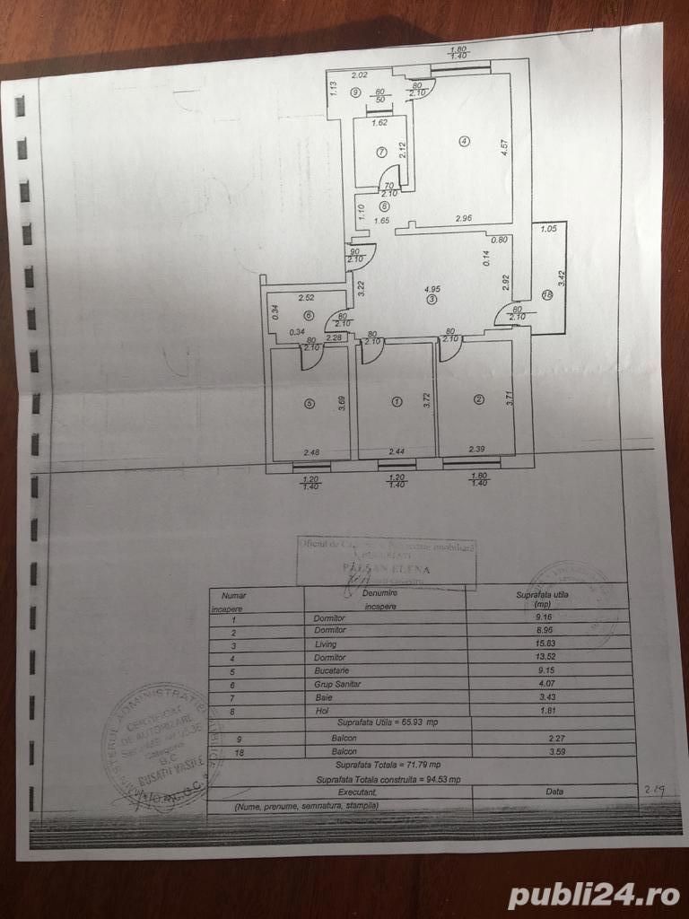 Proprietar vind apartament 4 camere sector 2 București - Poză 9