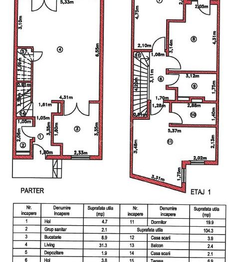 Ansamblu privat | Casa  4 camere | 3 bai | Parcare | Toate utilitatile - Schiță 19
