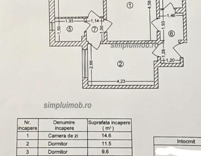 Renovat complet 3 camere Giurgiului Piata Progresul - Schiță 10
