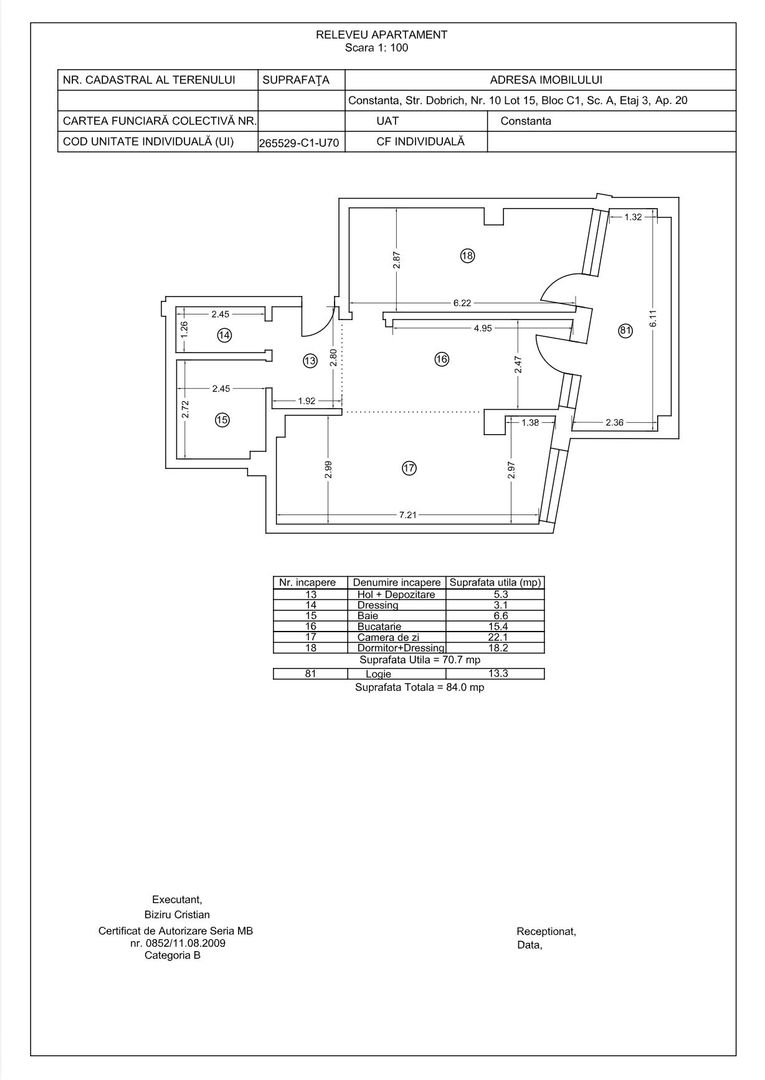 Tomis Nord/Carrefour -Vanzare apartament cu 2 camere, bloc nou. - Poză 18