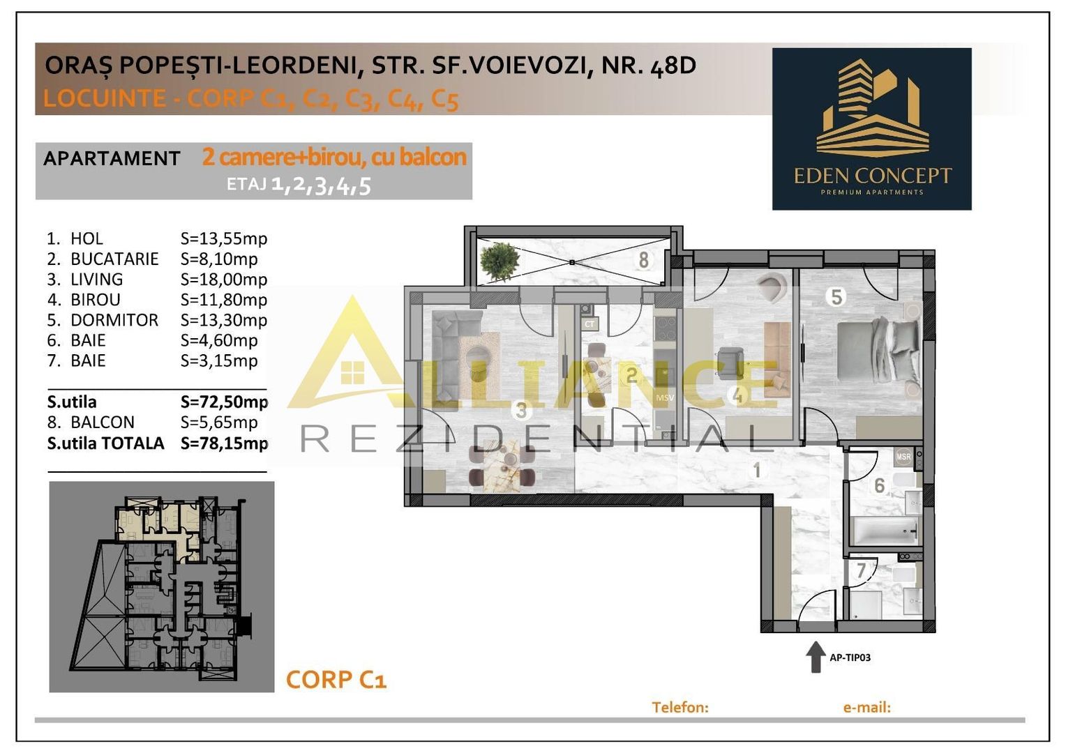Popesti Apartament 3 Camere Decomandat - Poză 1