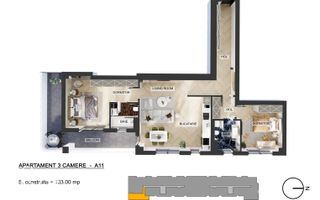Apartamente 3 camere, Pipera, comision 0 % - Poză 14