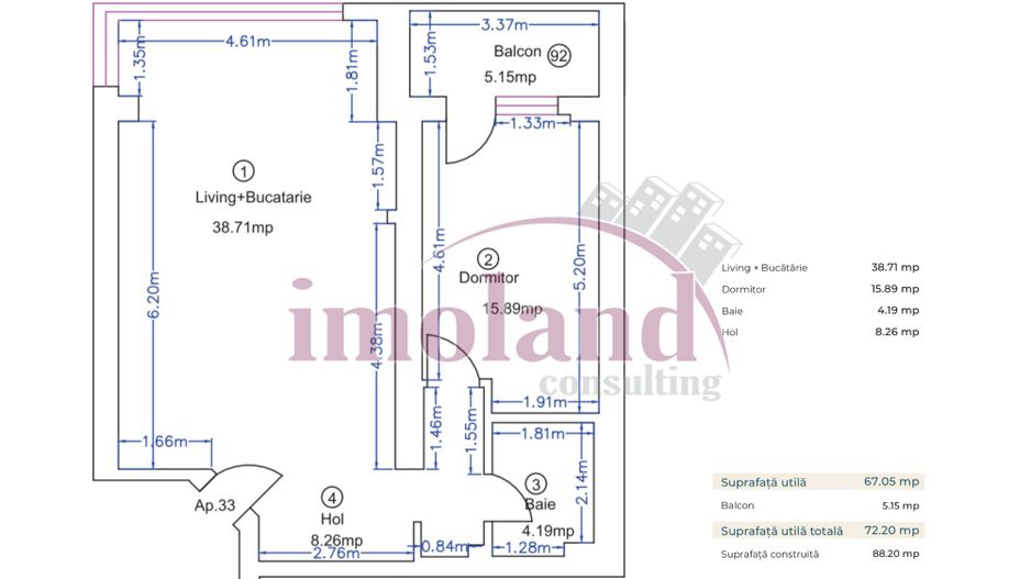 Oportunitate investitie apartament 2 camere 72 mp | Pipera, rond OMV - Poză 11
