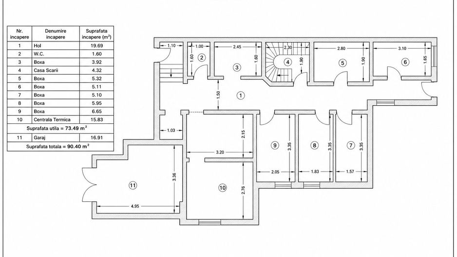 Vilă interbelică S+P+E+M | 8 camere | Zona Aviatorilor – Arcul de Triumf - Schiță 9