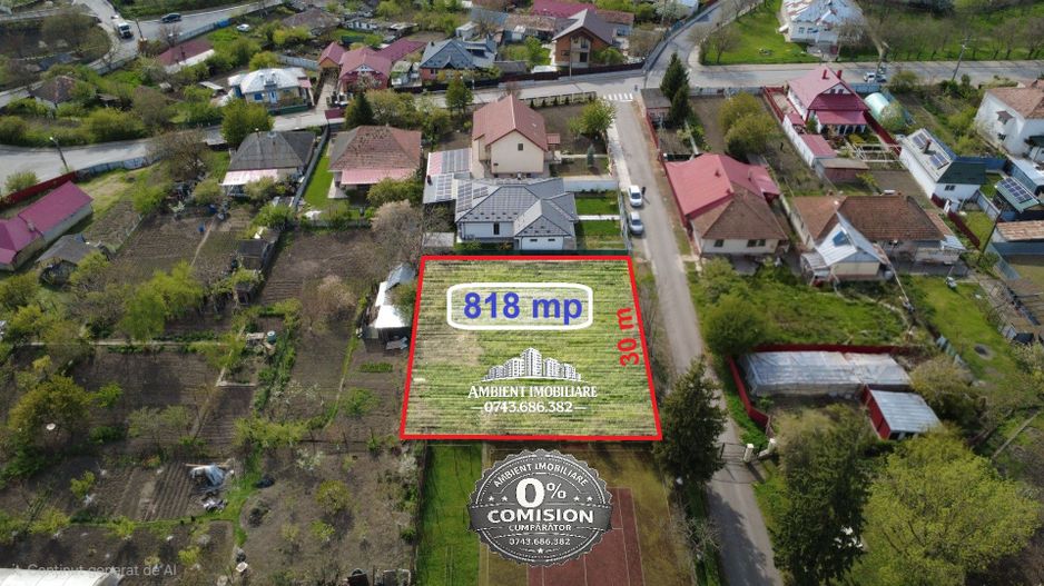 Teren intravilan 800 mp, poziționare excelentă, zona MOARA GRECILOR; - Poză 4