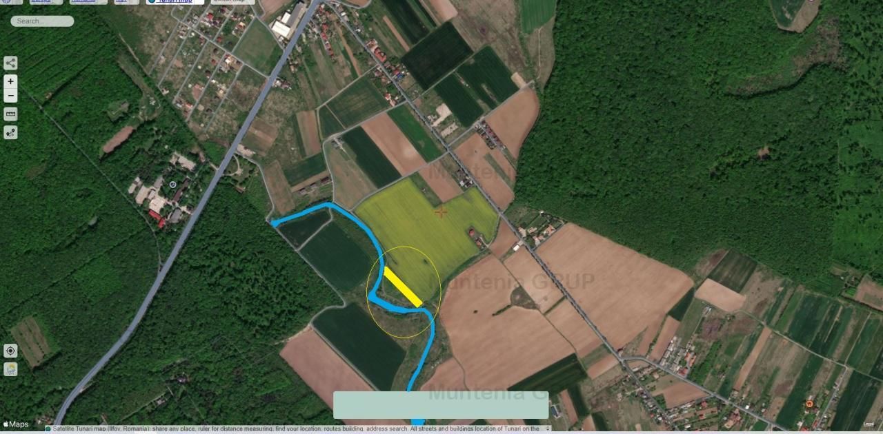 CIOLPANI, 6662 mp. teren cu deschidere la Lacul Snagov - Poză 1