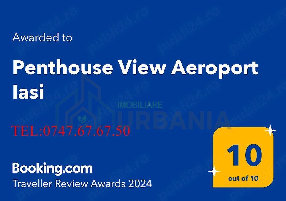 Penthouse premium de 150 mp cu terasă panoramică de 50 mp, vedere Aeroport Iași - Poză 8