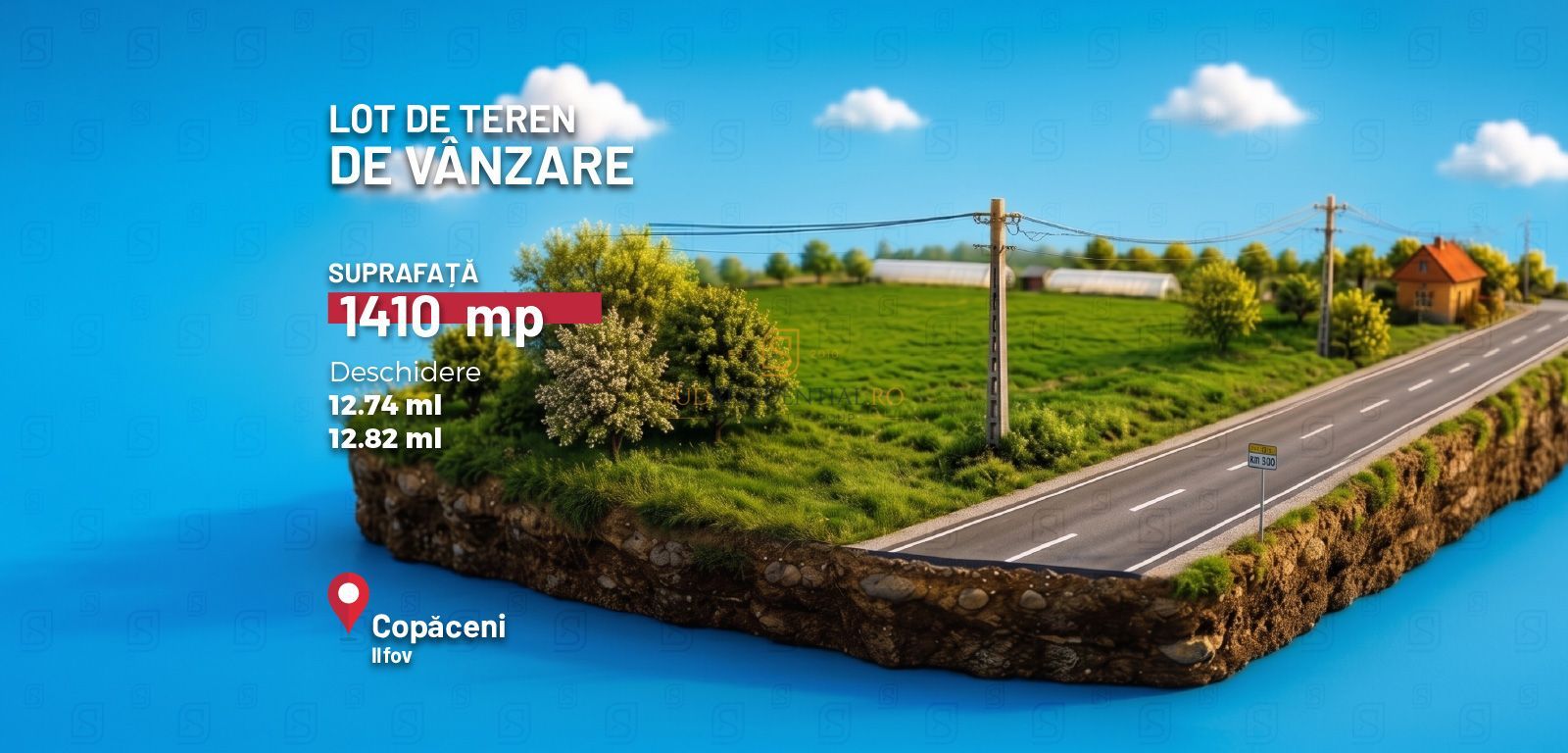 Teren intravilan, 705 mp, potential rezidential, Ecluzei, Copaceni, IF - Poză 1