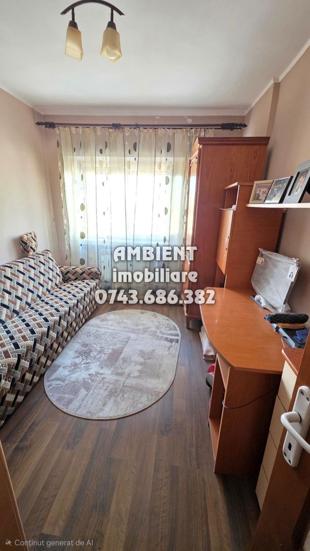 Apartament cu 3 camere, etaj 4, mobilat, VASLUI zona CENTRU - BIG; - Poză 6