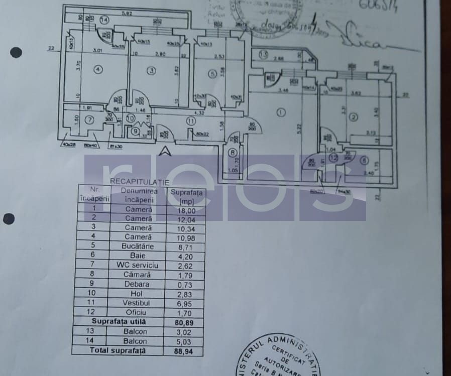 APARTAMENT 4 CAMERE GHENCEA   | BLOC REABILITAT AN CONSTRUCTIE 1985 - Poză 19